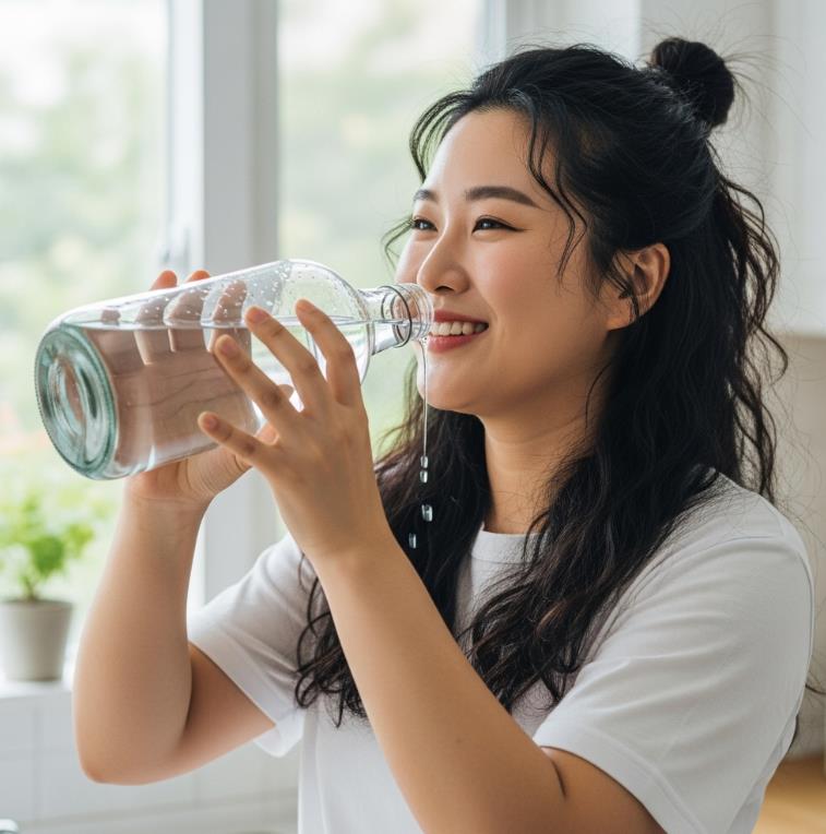 물을 많이 마시면