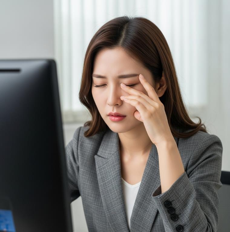 모니터를 장시간 보면