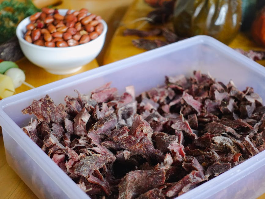 Free stock photo of african cuisine, biltong biltong recipe, biltong packaging close up