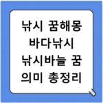 낚시 꿈해몽 바다낚시 낚시바늘 꿈 의미 총정리
