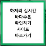하저리 실시간 바다수온 확인하기 사이트 바로가기