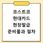 코스트코 현대카드 현장발급 준비물과 절차