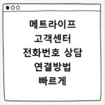 메트라이프 고객센터 전화번호 상담 연결방법 빠르게 확인하는 법
