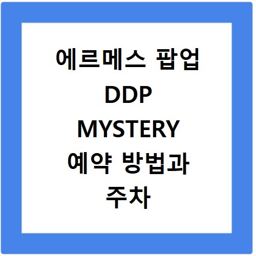 에르메스 팝업 DDP MYSTERY 예약 방법과 주차 꿀팁까지